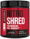 Jacked Factory NITROSURGE Shred Pre Workout Dodatek - Energy Booster, Instant Strength Gains, Sharp Focus, Výkonná čerpadla - Nitric Oxide Booster & PreWorkout Powder - 30Sv, Meloun