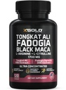 X Gold Health Tongkat Ali + Fadogia Agrestis + Black Maca - Energie, Vitalita & Stamina Booster pro muže a ženy Vyrobeno v USA