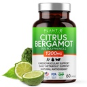 Citrus Bergamot dodatek 1200mg Vysoce koncentrované na 70% polyfenoly - čistý Bergamot extrakt pro srdeční zdraví, imunita, antioxidant - 60 Veggie Kapsle, Made in USA