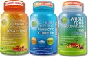 Gut Health, Imunity, Energy & Nutrient Support - 3- in-1 Probiotika s trávicími enzymy + Liposomální vitamin C 1500mg + Celé jídlo Multivitamin Bez železa - Vegan, Non- GMO, Čistá Wellness podpora