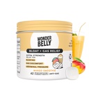 Wonderbelly Bloat + Gas Relief, Extra síla žvýkací tablety, s 125 mg Simethicone, No Talc or Dye, Mango Smoothie, 42 Počet