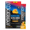 Hydroxycut Hardcore Ultra Shred Drink Sticks, Tangerine Mimósa - 20 Packets - Nulový cukr nebo kalorií - Obsahuje Paraxanthine & B Vitamíny - pro ženy a muže