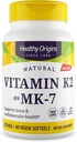 Zdravý původ Vitamin K2 100 mcg (MK- 7, Non- GMO, gluten zdarma, Cardiovaskulární podpora, Kostní podpora), 60 Veggie Gels