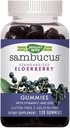 Přírodní cesta Sambucus Elderberry s vitamínem C a zinkem, 120 gumové