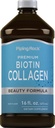 Piping Rock Liquid Collagen a Biotin 16 fl oz cr124; Premium Beauty Formule Dodatek 124; Typ 1 a 3 cr124; Berry Flavor cr124; Non- GMO a gluten zdarma