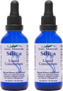 Eidon Liquid Silica Mineral Concentrate - Příplatek ze siliky pro vlasy, kůži a nehty, Křemenné kapky na podporu výroby kolagenu, bez přidaného cukru - 2 oz, 2 balení