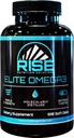 Elite Omega 3 Nutriční dodatek - Omega-3 mastné kyseliny včetně EPA a DHA - Srdeční a imunitní podpora - No Fishy After taste, 120 Softgels