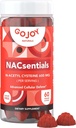 GOJOY NACsentials 7- in-1 NAC Gummies 600mg - Podporuje Glutathione, Játra a antioxidant Wellness - N- Acetyl Cystein s vitaminem C, ALA, Quercetin & Astaxanthin - Vegan, Sugar- Free