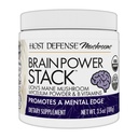 Hostitel Defense BrainPower Stack Powder - Cílený doplněk podpory mozku - Prášek Houba Dodatek s Lví hříva, Niacin (B3) & Vitamin B12 - Bylinná podpora mozku - 100g (66 Služeb) *