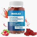 Kreatinové žvýkačky - Chutné zisky pro ženy a muže - Vegan, gluten- Free Jahodový Creatin Gummy - 60 Počet na podporu růst a sílu svalů
