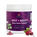 Řepa + zvýšit organickou řepu kořenový prášek - Berry Ochucené Beetroot prášek s Acai, Stevia, Vitamin C, Micro Ingredients Beet Juice Powder, Předcvičení pro atletiky, Vegan, Non- GMO