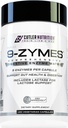 Cutler Nutrition 9-Zymes Digestive Enzyme Supplement: Obsahuje Bromelain, Protéza, Lipáza, Laktáza & Více, aby pomohl snížit nadýmání, Zlepšit absorpci a snížení plynu, 120 Servings / Kapsle