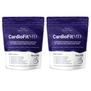 1MD Nutrition CardioFitMD - Vegan Beets Superfood Keto - Heart Health Powder - Doplněk k oxidu dusnatému - Kořen řepy pro zdravý krevní tlak a cirkulaci - High Fiber Drink - 30 dní (2- Pack)