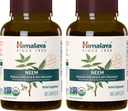 Himalaya Organic Neem Bylinný dodatek, pro mírnou akné a čistou pleť, Čištění, Ayurvedic, USDA Certified Organic, Non-GMO, Vegan, 600 mg, 60 rostlin na bázi Caplet, 2 Pack
