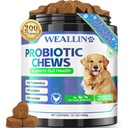 200 PCS Probiotika pro psy - Psí probiotické žvýkání pro Gut zdraví, stravitelná podpora & Itchy kůže Relief Pet Průjem Léčba plynu - Probiotika, Dědičné Enzymy, Prebiotika, Dýně