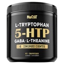 5 HTP 200mg GABA 500mg L- Theanine 200mg L- tryptofan 100mg dodatek - Podpora mozku, cirkulační zdraví, Koncentrace & Odpočinek Studna - 60 Kapsle pro 1 měsíc - 4in1 Premium Směs