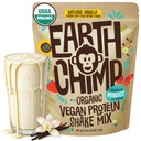PowChimp Organic Vegan Protein Powder - s probiotiky - Non GMO, mléčné výrobky zdarma, nesyrovátka, rostlinné bílkoviny prášek pro ženy a muže, gluten zdarma - 52 Sluhy 64 Oz (Vanilla)