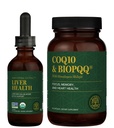 Globální léčebné centrum - Zdraví jater & CoQ10 & BioPQQ s Shilajit Kit - Kapalné kapky pro zdravý krevní tok, Vein Circulation & Advanced Heart, Podpora mozku pro koncentraci a soustředění