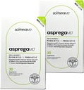 Asprega 30CT - Probiotický + Prebiotický dodatek 124; 17 Strains, 35 Miliardy CFU 124; Zpožděná verze 124; Saccharomyces Boulardi 124; pro muže a ženy 124; podle ScimeraMD, 2-Pack