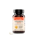 NatureWise Vitamin E 400 IU Softgels (180mg DL- Alpha) - Dairy, Gluten, a Soy Free, Non- GMO Antioxidant Dietní dodatek pro pleť, srdce, oko, a imunitní zdravotní podpora - 2- měsíční zásobování, 60 Počet