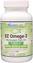 Atlantic Menhaden Fish Omega-3 2000 mg, Bezdrátový, Made in The USA, Perfektní rovnováha EPA + Software DHA + DPA 90