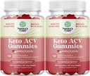 Keto ACV Gummies for Advanced Metabolism Support with Mother - Sugar Free ACV Keto Gummies for Body Cleanse and Detox - Apple Cider ocet Detox Supplement for Women & Men - 120 Chews x2