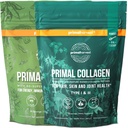 Primal Harvest Super Green & Collagen Práškové doplňky pro ženy a muže Superfood Green Powder and Collagen Peptides Prášek pro vlasy, kůži a nehty Bundle