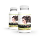 Wellgenix Purvana Max vlasy, kůže, a nehty vitaminové kapsle, dvojité síly Biotin 5000MCG, Fo-Ti kořen, VIT A & B, kyselina listová (2 balení)