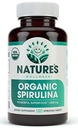 USDA Organic Spirulina Tablety - Non- GMO Green Superfood dodatek: 3000mg čerstvé modré zelené řasy, Vegan, gluten zdarma, udržitelně pěstované, Pesticidy zdarma a neozářené, 500mg na tabletu, 180"