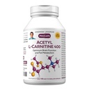 ANDREW LESSMAN Acetyl L- karnitin 400 mg - 60 Kapsle - Podpora nervového systému, metabolismus tuku a energie, zdravá funkce mozku, zdravý krevní tok do mozku. Snadno polykejte tobolky.