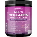 Zebora Multi kolagen Peptidy Prášek pro ženy - Hydrolyzované kolagen Peptidy s D- Mannose & Ženské Probiotika - Podporuje pleť, vlasy, nehty, a močení Tract Zdraví, Neochucené, 35 Služební