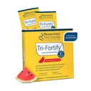Recearched Nutritionals Liposomal Glutathione (450mg) Liquid Gel + Vitamin C - Tri-Fortify - Aid Natural Energy, Imunitary Support & Detox - Klinicky Recearched for Absorption, Watermelon (20 Packets)