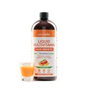 NatureWise Liquid Multivitamin růst vlasů pro ženy a muže + Tocogaia ® pro růst vlasů a kožní elasticita Podpora + Biotin, Vitamin D, E, B - Cukr zdarma Multivitamin, Vegan - 30 fl oz [30 Služeb]