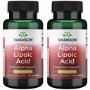 Swanson Alpha Lipoic Acid - přírodní doplněk podporující zdravou hladinu krevního tlaku již v normálním rozsahu - Promotes Karbohydrát metabolismus - (60 kapslí, 600mg každý) (2 balení)