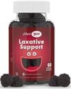 Maxi Zdraví přírodní laxativní gumy pro dospělé a děti - Non- GMO a Vegan Senna Stool Softener Gummies - Berry Flavor žvýkací laxativy pro podporu zácpy (60 Počet)