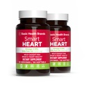 Basic Brands Smart Heart Omega33 Fish Oil 1000mg - Triple Strength EPA & DHA, Non- GMO, Heart & Cognitive Support - 50 Bezproblémových Softgels - 2-Pack