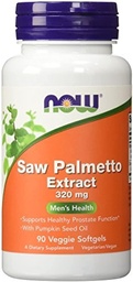 Nyní potraviny Saw Palmetto Extract 320 mg - 90 Softgels (balení po 2) - 180 Total Softgels