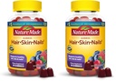 Příroda Made vlasy kůže a hřebíky s Biotin 2500 mcg, Dietní dodatek pro zdravé vlasy, kůže a hřebíky podpora, 90 gummies, 45 denní zásobování (balení 2)