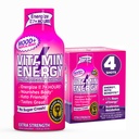 Vitamin Energy Mood + Extra Energy Shot Tropical Berry 4 Pack, 260mg přírodní kofein, B-Vitamíny, Rhodiola, Heřmánek, Mood & Energy Support, Nulový cukr, gluten- Free, Vegan, 1.93 fl oz