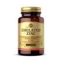 Solgar Chelated Zinek, 100 tablet - Zink pro zdravou pleť - Podporuje růst buněk a tvorbu DNA - Exerts Antioxidant Activity - Podporuje zdravý imunitní systém - non GMO, gluten zdarma - 100 Služeb