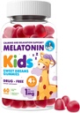Dr. Moritz Melatonin Gummies for Kids & Dospělí (Ages 4 +) - Natural Berry Flavor, Gentle Sleep Aid & Nighttime Support, Natural Kids Sleep Aid Gummies, 60 Count