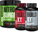 Jacked Factory Nitrofresh Pre Workout, N.O. XT Nitric Oxide dodatek & Build-XT Daily Muscle Builder Bundle