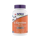 Nyní doplňky, L- Carnitin 250 mg, Purest Form *, Amino Acid *, Fitness Support *, Metabolická podpora 120 Vegetariánských kapslí, Gluten Free, Vegan, Kosher, Non- GMO