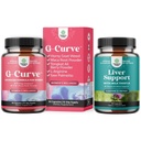 Bundle G Curve Horny Kozí Tráva pro ženy - Enhanced Energy Mood Performance a Bylinné Játra Support Mléko Thistle Dodatek s Dandelion Root, Cholin, Beetroot & Artichice Extract