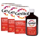 Geritol tekutý vitamín a doplňk železa, Energetická podpora, Obsahuje vysoké potence B-vitaminy a železo, Příjemné Ochutnávání, Snadno polykat, Žádné umělé sladkosti, Non- GMO, 12 Oz, 3 Pack