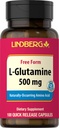 Lindberg L Glutaminové kapsle pro ženy a muže 124; 500mg Glutaminové tobolky 124; 100 pilulek 124; Doplněk k formuláři zdarma 124; Non- GMO, gluten zdarma