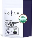 KOYAH - Organic BlackBerry Powder: 30 Servings (1 Scoop = 1 / 4 pohár čerstvé): Freeze- sušený, Whole- Berry prášek, syrový