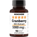 MoNOHERB Cranberry Extract 1000 mg - 90 Vegetariánských tobolek