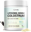 Lipozomální bovinní mlezivo prášek - čistý bovinní mlezivo pro lidi - Grass Fed mlezivo dodatek pro podporu Gut, imunitní zdraví a růst vlasů, 72 Servings per Bottle.180g / 6.35 oz