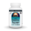 Zdroj Naturals Essential Enzymes 500mg Bio- Alligned Multiple Enzyme Doplněk Bylinné Defense for Digestion, Gas, Zácpa & Bloating Relief - Podporuje imunitní systém * - 120 Vegetariánské kapsle